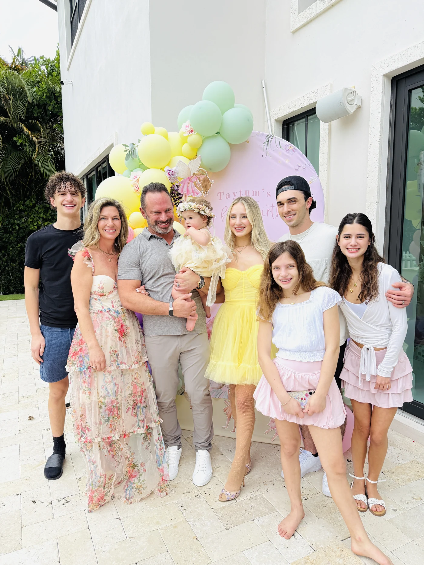 Ariana with her family.