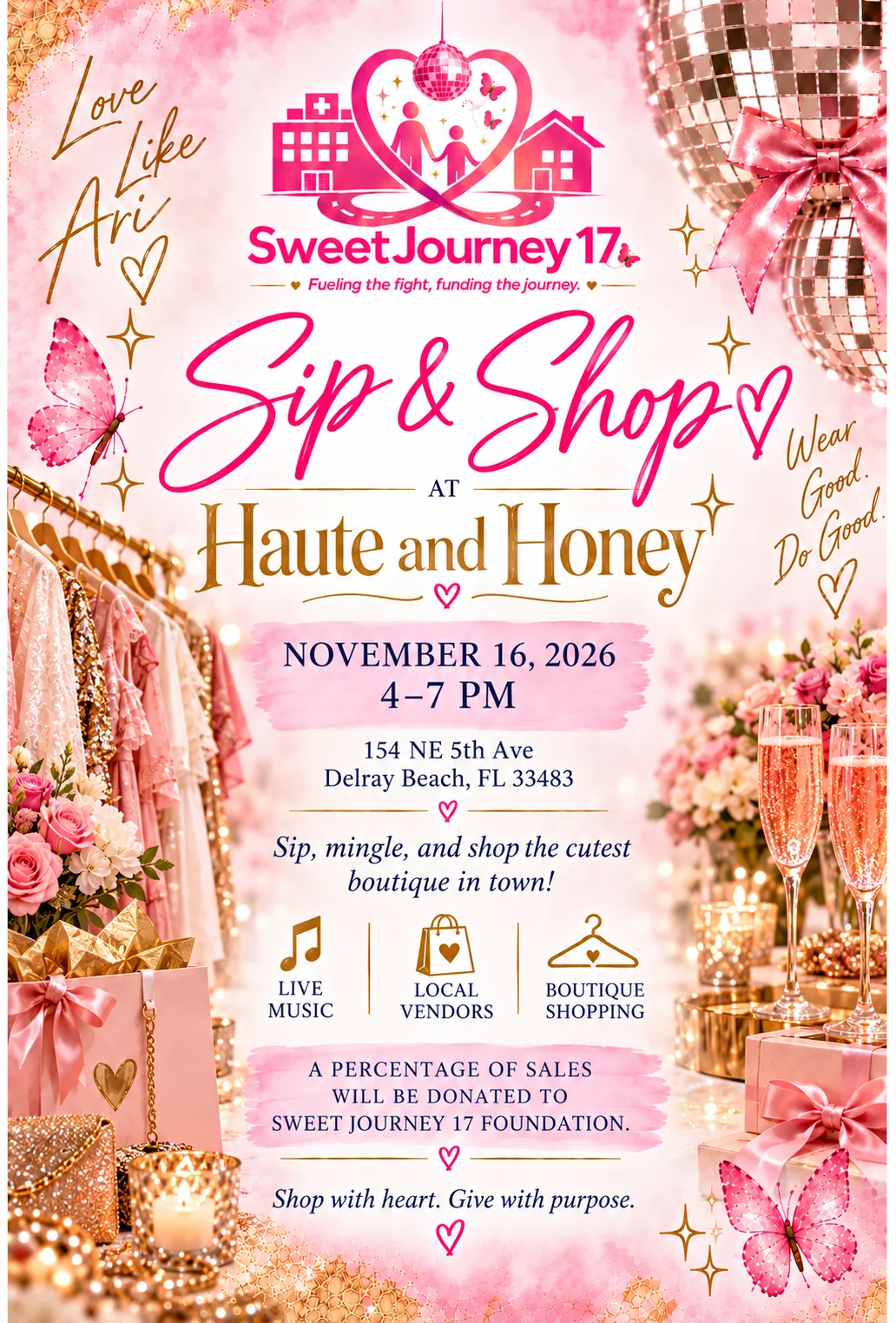 Invitation: Sip & Shop at Haute and Honey.